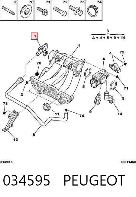 Датчик холостого ходу 034595 Peugeot/Citroen
