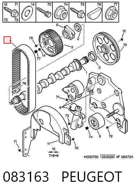 Комплект ГРМ 083163 Peugeot/Citroen