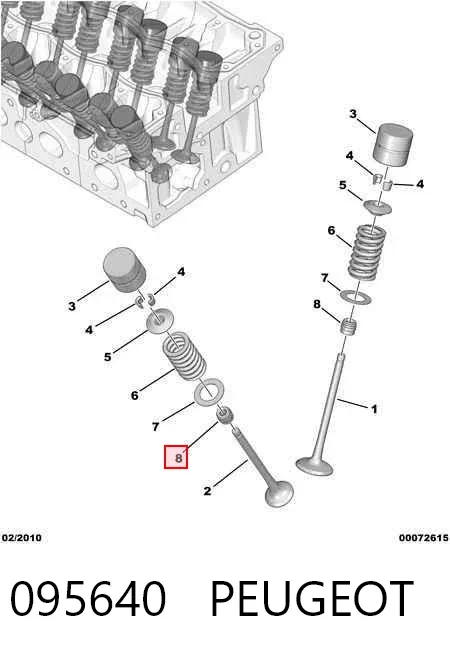 Сальник клапана 095640 Peugeot/Citroen