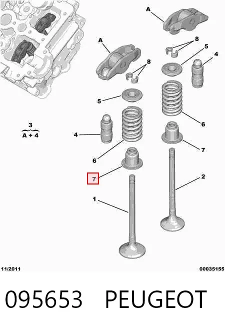 Сальник клапана 095653 Peugeot/Citroen