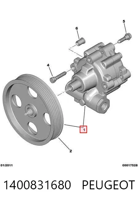 Насос ГУР 1400831680 Peugeot/Citroen