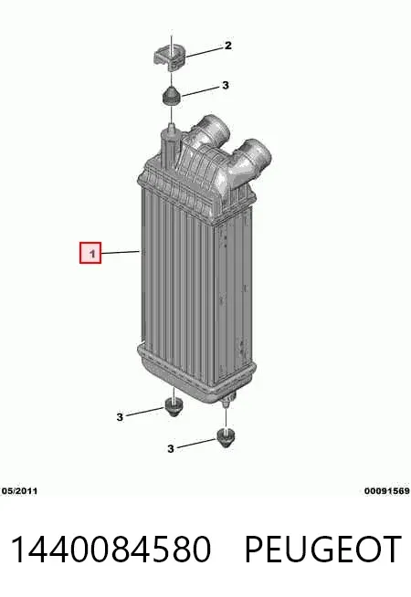 Інтеркулер 1440084580 Peugeot/Citroen