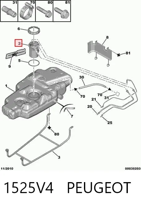 Бензонасос 1525V4 Peugeot/Citroen