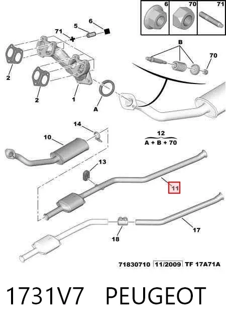 Каталізатор 1731V7 Peugeot/Citroen