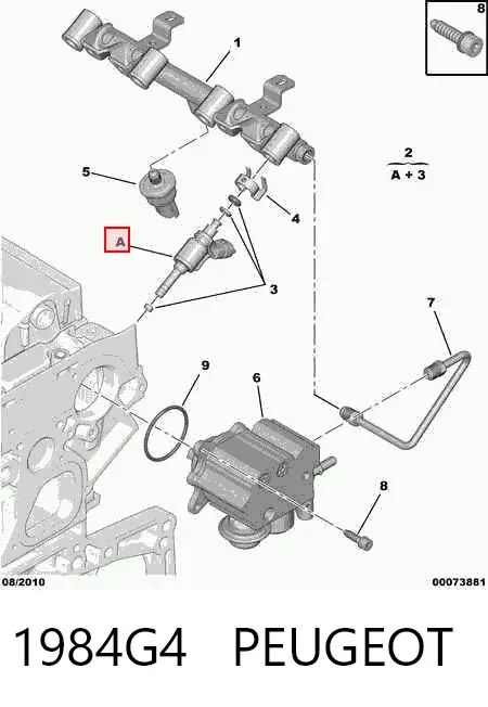 Паливні форсунки 1984G4 Peugeot/Citroen