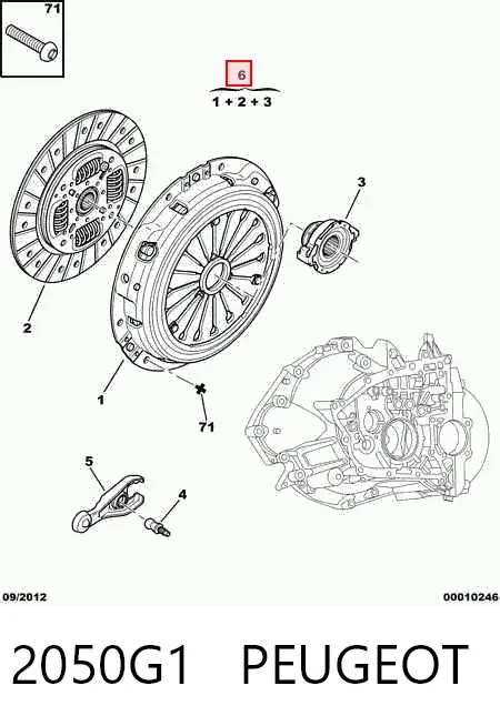Зчеплення 2050G1 Peugeot/Citroen