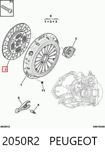 Зчеплення 2050R2 Peugeot/Citroen