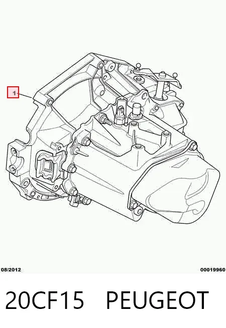 Коробка передач 20CF15 Peugeot/Citroen