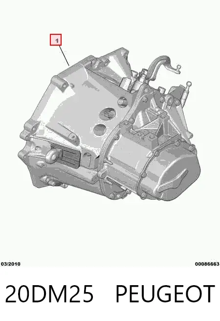Коробка передач 20DM25 Peugeot/Citroen