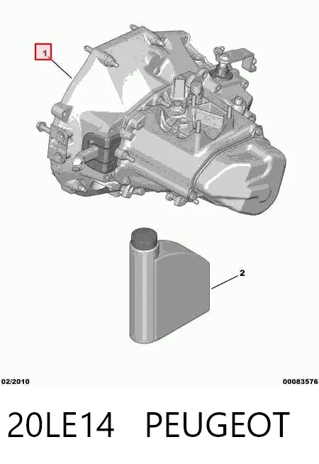 Коробка передач 20LE14 Peugeot/Citroen
