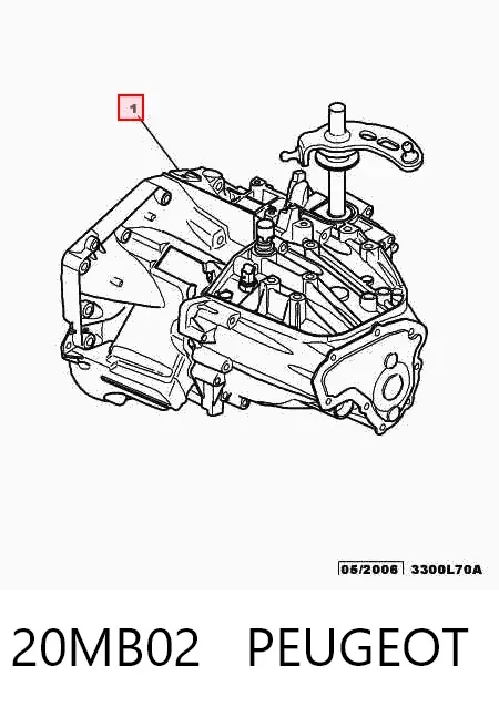 Коробка передач 20MB02 Peugeot/Citroen