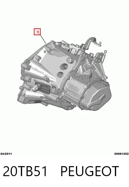 Коробка передач 20TB51 Peugeot/Citroen