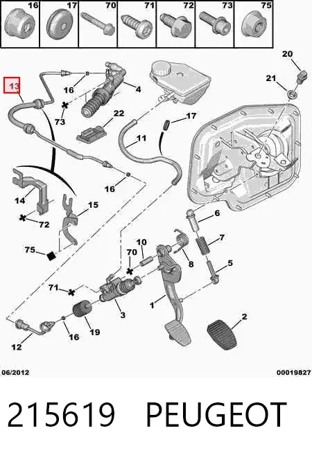 Шланг зчеплення Fiat Scudo COMBINATO