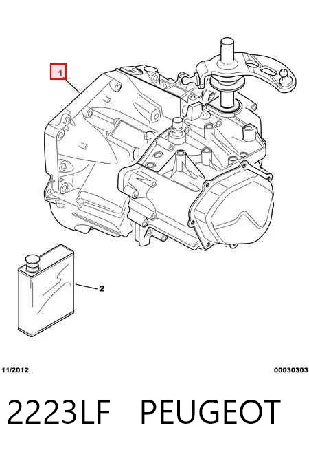 Коробка передач 2223LF Peugeot/Citroen