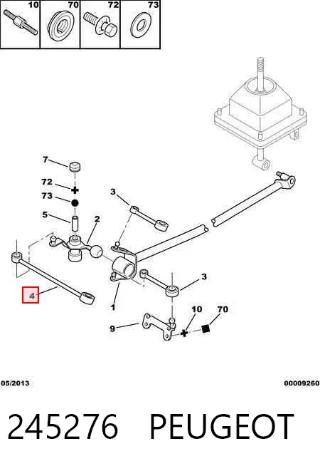 Тяга куліси АКПП/КПП 245276 Peugeot/Citroen