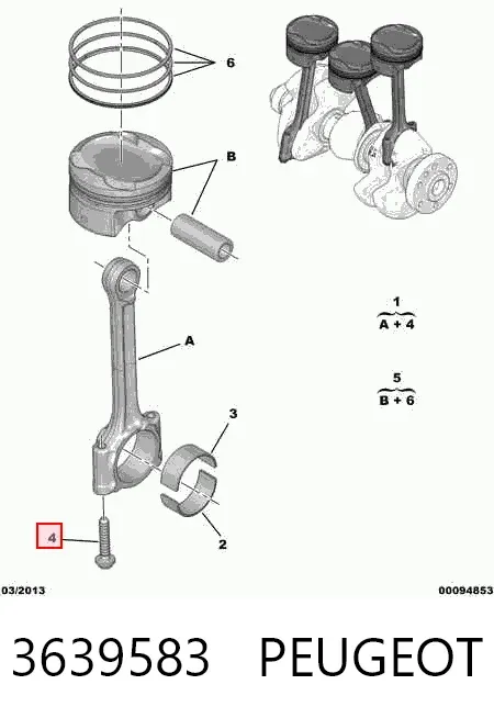 Болт шатуна 3639583 Peugeot/Citroen