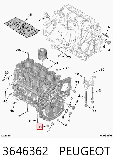  3646362 Peugeot/Citroen