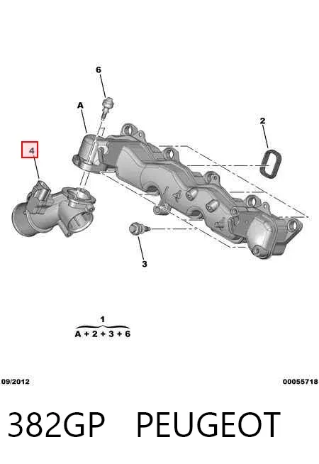 Датчик температури впускного повітря 382GP Peugeot/Citroen