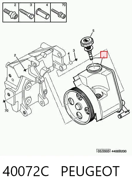 Насос ГУР 40072C Peugeot/Citroen