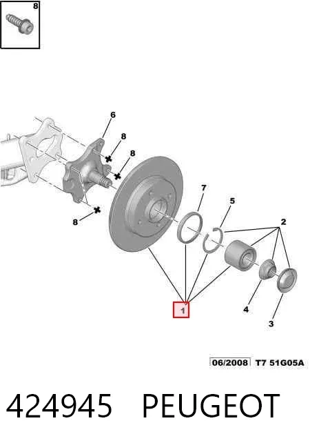 Гальмівні диски 424945 Peugeot/Citroen
