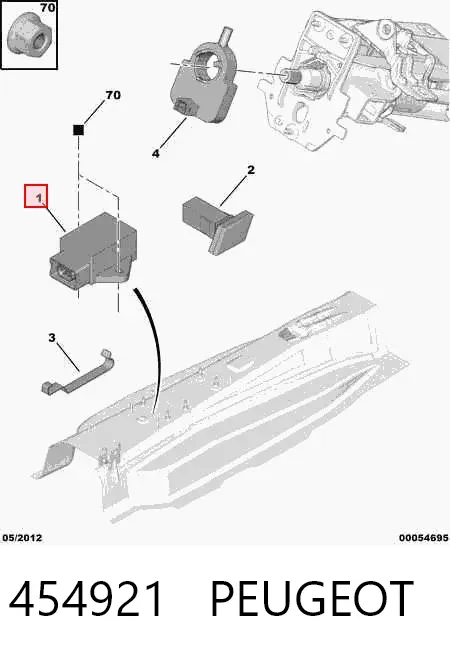 Датчик поперечного прискорення (ESP) 454921 Peugeot/Citroen