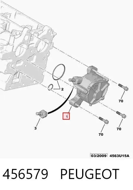 Вакуумний насос 456579 Peugeot/Citroen