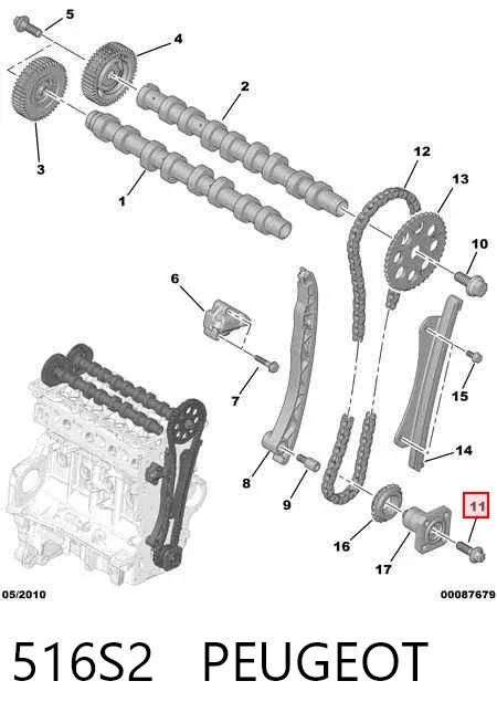 Болт колінвалу 516S2 Peugeot/Citroen
