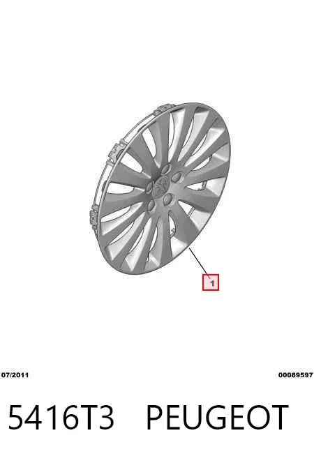 Ковпаки 5416T3 Peugeot/Citroen