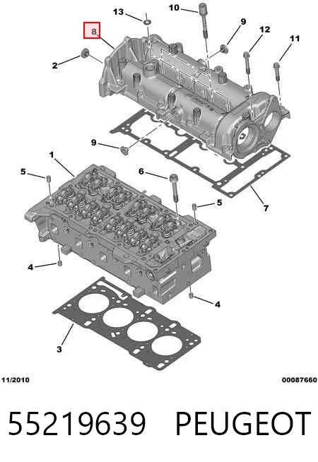 Корпус распредвала 55219639 Peugeot/Citroen