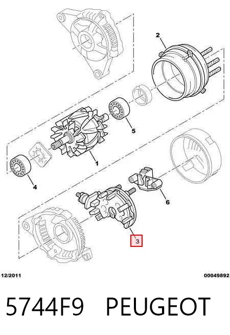 Діодний міст 5744F9 Peugeot/Citroen
