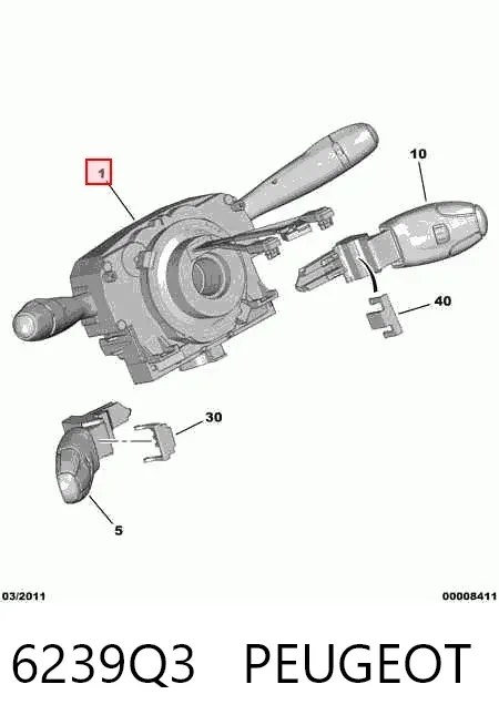 Підрульовий перемикач 6239Q3 Peugeot/Citroen