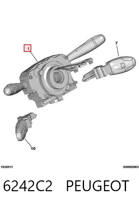 Підрульовий перемикач 6242C2 Peugeot/Citroen