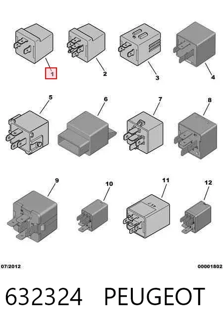 Реле поворотів 632324 Peugeot/Citroen