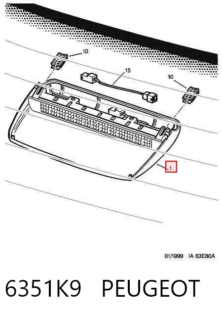 Задній стоп 6351K9 Peugeot/Citroen