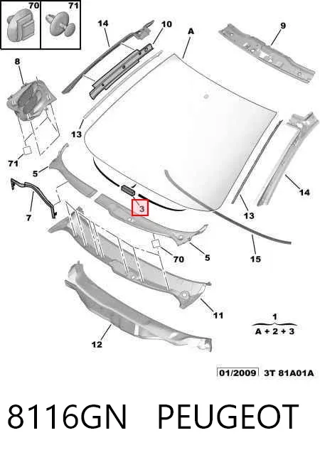 Лобове скло 8116GN Peugeot/Citroen