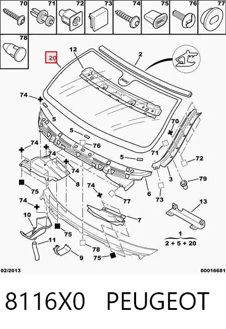 Лобове скло Citroen Xsara N1