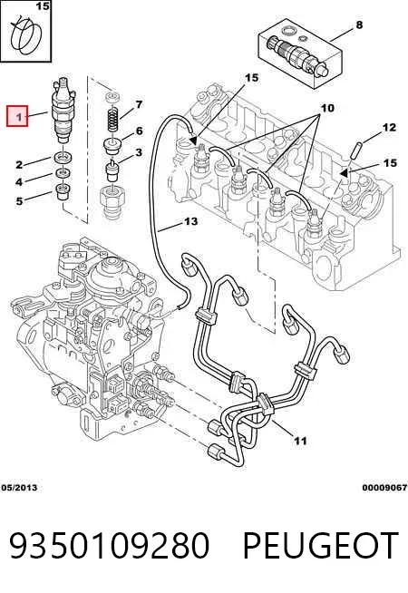 Паливні форсунки 9350109280 Peugeot/Citroen