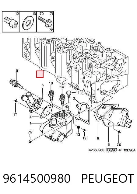 Термостат 9614500980 Peugeot/Citroen