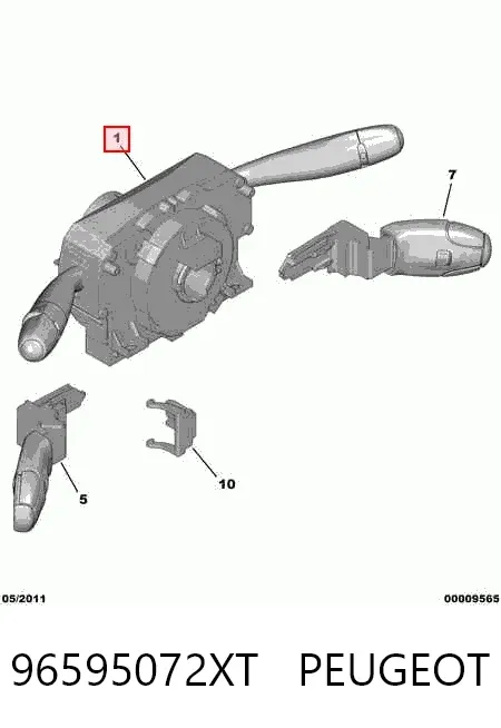 Підрульовий перемикач 96595072XT Peugeot/Citroen