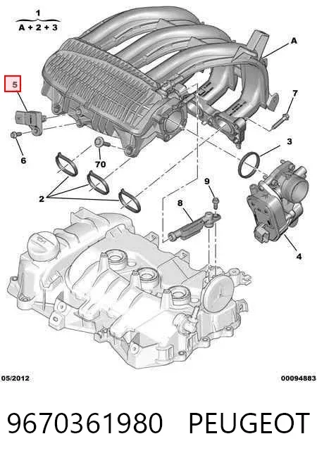 МАП Сенсор 9670361980 Peugeot/Citroen