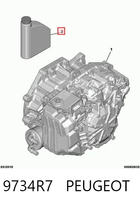 Масло трансмісії 9734R7 Peugeot/Citroen