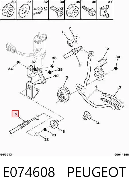 Трос газу E074608 Peugeot/Citroen
