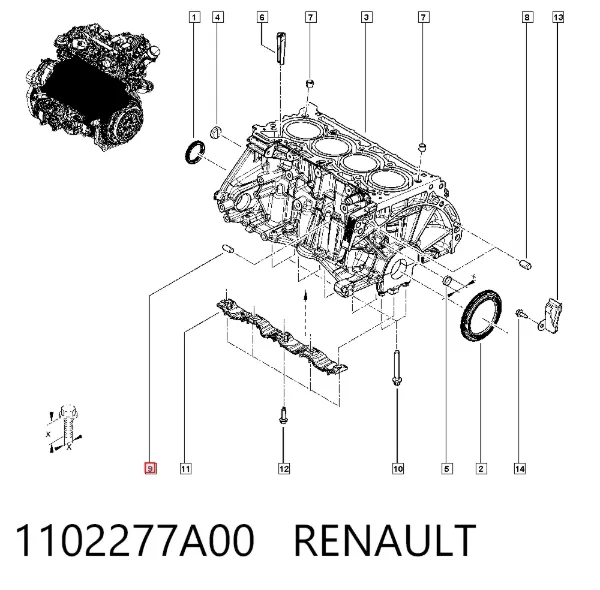  1102277A00 Renault (RVI)