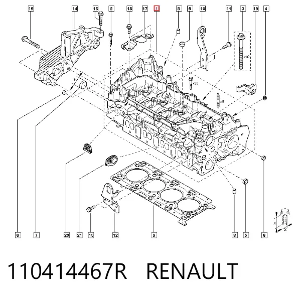 ГБЦ 110414467R Renault (RVI)