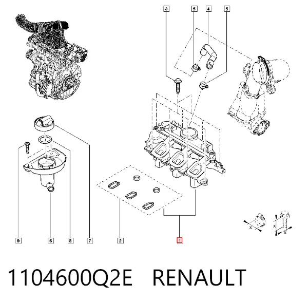 Масловіддільник 1104600Q2E Renault (RVI)
