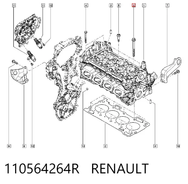 Болт ГБЦ 110564264R Renault (RVI)