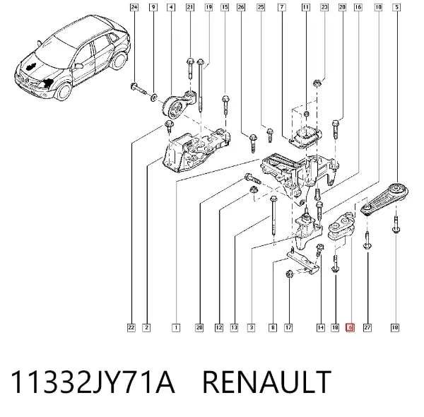  11332JY71A Nissan/Infiniti