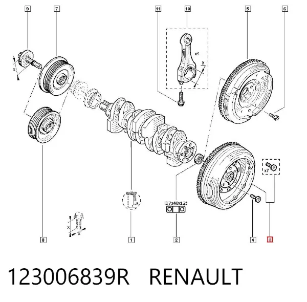 Маховик 123006839R Renault (RVI)