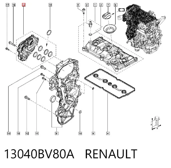  13040BV80A Renault (RVI)
