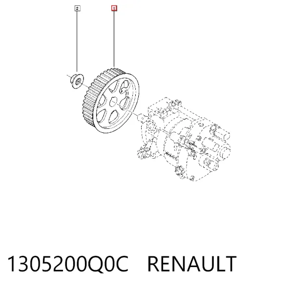Шестерня приводу ПНВТ 1305200Q0C Renault (RVI)